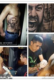 quaj qw domineering Spartan tattoo txawv