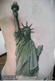 Tandha Amérika saka tato Patung Liberty