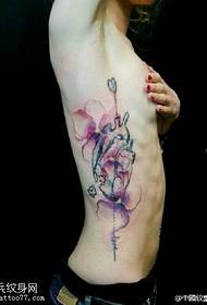 Watercolor Modeli i Tattoo Zemrës