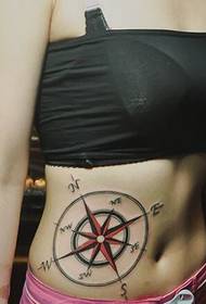 sexy bote ren vant konpas tatoo
