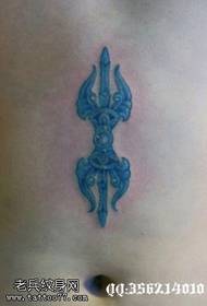 squisito modello di tatuaggio blu piccolo tatuaggio
