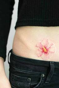cover the scar on the belly of the petal tattoo pattern