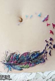 farba pekný vzor tetovania peria
