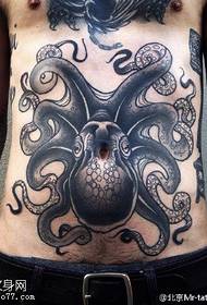 Abdominal Octopus Tatoo Pipi