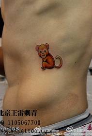 ຮູບແບບ tattoo monkey ງາມງາມ