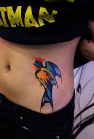 Bauch Faarf Perséinlechkeet Moud gutt ausgesinn Schluck Tattoo Muster Bild