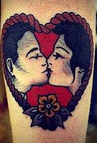 pola tattoo tokoh cinta