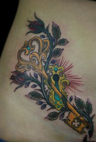 belleza abdomen guapo tatuaje clave patrón