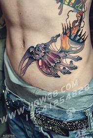 abdomen's bonfire tattoo maitiro