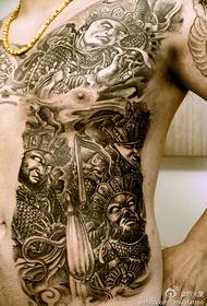 Muška osobnost tetovaža četiri kralja