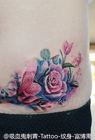 αγκάθι concealer floral τατουάζ μοτίβο