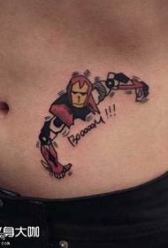 Iphethini le-tattoo lesisu se-Abdominal Iron Man