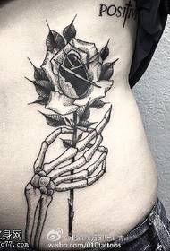 Tulang Tangan Perut Rose Corak Tatu