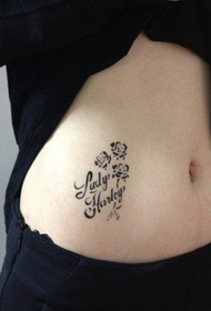 barua za tumbo nzuri na muundo wa tattoo