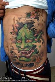zelene ivice naočnjaka Oštar uzorak tetovaže