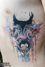 scary scary Monster tattoo pattern