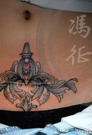 modello di tatuaggio di correttore addominale van Gogh
