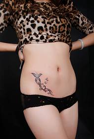 enhle belly butterfly umvini tattoo iphethini isithombe