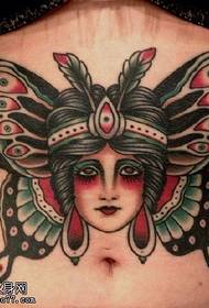 ຮູບແບບ tattoo butterfly Queen