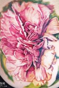 bonito patrón de tatuaxe de flores