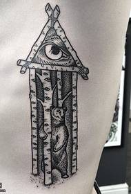 modello di tatuaggio addome procione