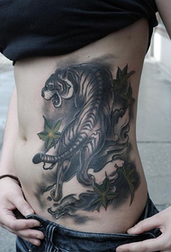 kyau ciki tiger tattoo tsarin