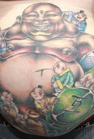 Abdomen Ruvara Runofadza Buddha Tattoo Mhando