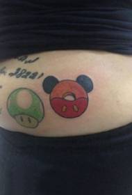 абдомен тетоважа момче стомак боја цртан филм тетоважа слика