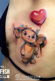 Belly ọbọ tatuu apẹrẹ