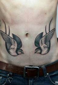 Beautiful Beauty Swallow Tattoo Pattern