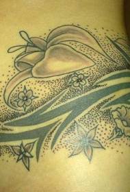 egy gyönyörű virág tetoválás tetoválás minta