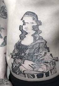 Abdomen Mona Lisa Tattoo vzor