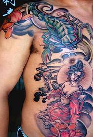 trbušni škorpion klasični uzorak ljepote tetovaže