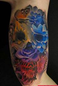 Ветеранска татуировка препоръча модел на татуировка на цветя