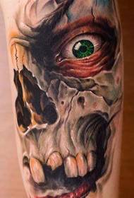 an arm death tattoo pattern