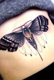 Abot na Black Moth at Gemstone Tattoo Pattern