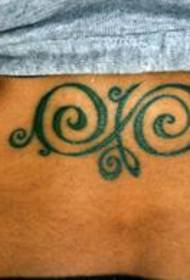 Bauch Stammesymbol Tattoo Muster