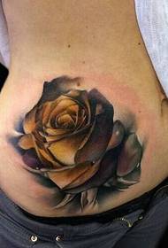 skaistums vēdera rožu tetovējums tetovējums