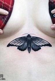 modello di tatuaggio falena addome
