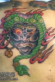 personalità dell'addome Modello di tatuaggio Dharma