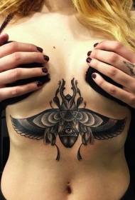 isampulu emnyama prick moth eye tattoo pateni