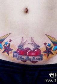 pancia bellezza un po 'rondine amore modello tatuaggio