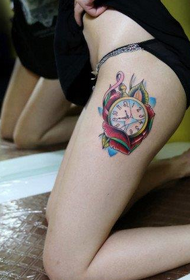 sister hip avant-garde pocket watch tattoo picture