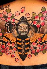 kerja tato warna kupu-kupu perut