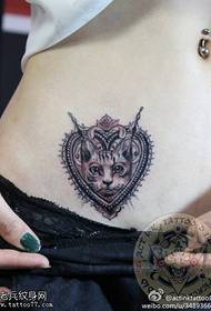 női has macska tetoválás minta