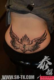 kvinne hofter vinger Sanskrit totem tatoveringsmønster