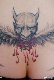 Padrão de tatuagem de morcego assustador