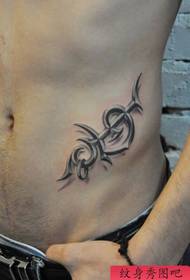 modèle de tatouage totem en trois dimensions abdomen garçons 30668-beauté ventre encre peinture prune modèle de tatouage