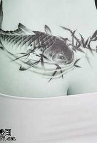 hips ink fish tattoo pattern