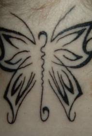 Tribal Totem Butterfly Modela Tattoo
